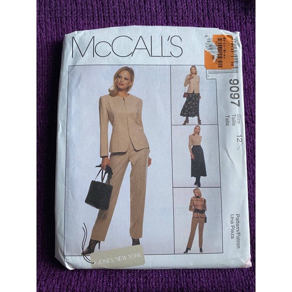 McCalls 9097 suit jacket skirt pants sewing pattern size 12 - Picture 1 of 6